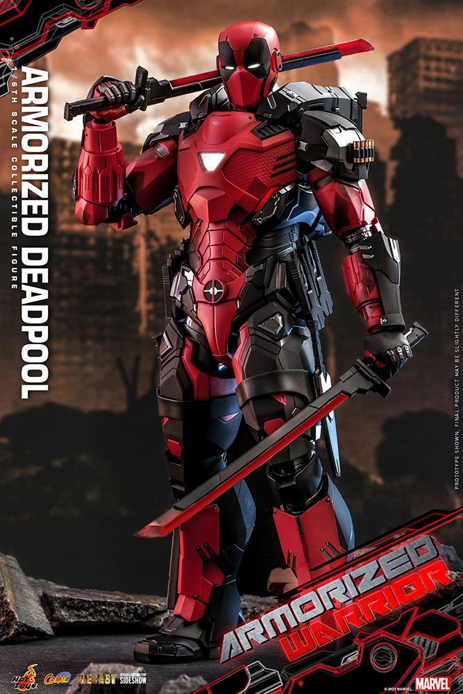 Marvel Comic Masterpiece Action Figure 1/6 Armorized Deadpool 33 cm