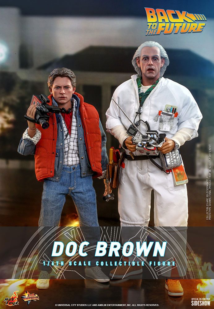 Back To The Future Movie Masterpiece Action Figure 1/6 Doc Brown 30 cm