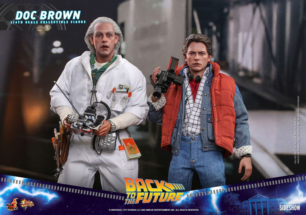 Back To The Future Movie Masterpiece Action Figure 1/6 Doc Brown 30 cm