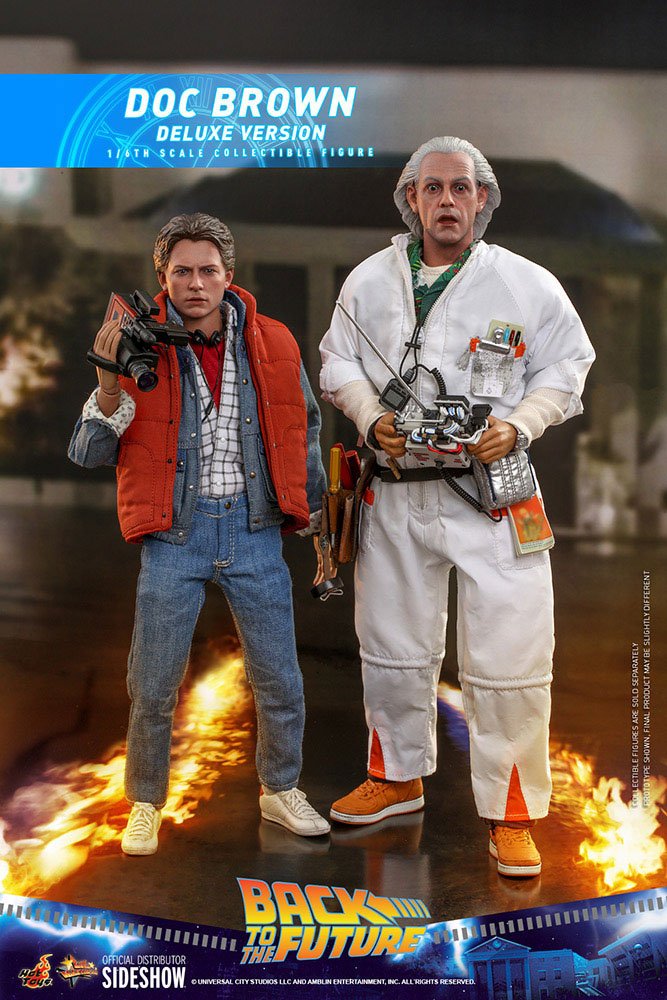 Back To The Future Movie Masterpiece Action Figure 1/6 Doc Brown (Deluxe Version) 30 cm