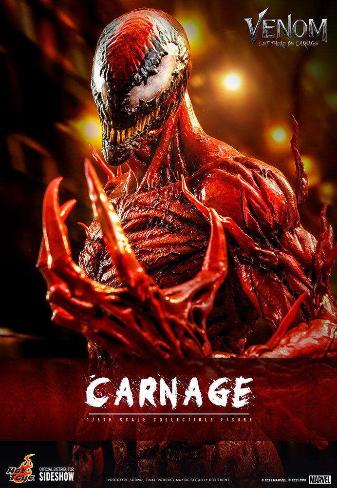 Venom: Let There Be Carnage Movie Masterpiece Series PVC Action Figure 1/6 Carnage Deluxe Ver. 43 cm