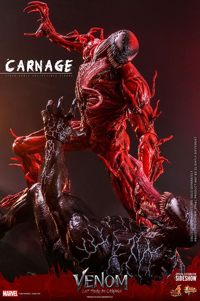 Venom: Let There Be Carnage Movie Masterpiece Series PVC Action Figure 1/6 Carnage Deluxe Ver. 43 cm