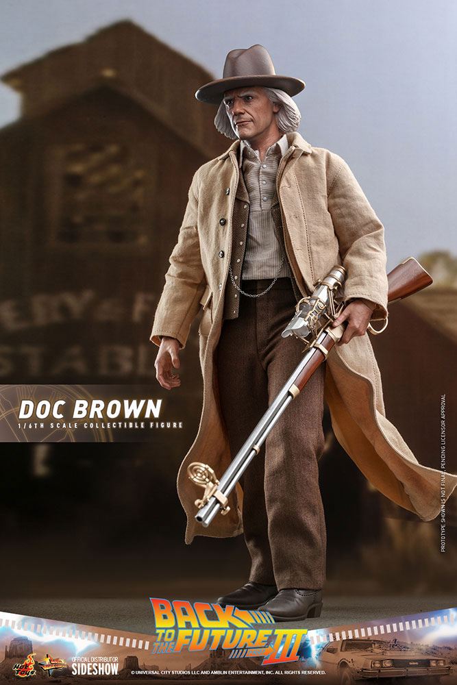 Back To The Future III Movie Masterpiece Action Figure 1/6 Doc Brown 32 cm