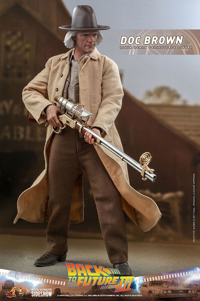 Back To The Future III Movie Masterpiece Action Figure 1/6 Doc Brown 32 cm