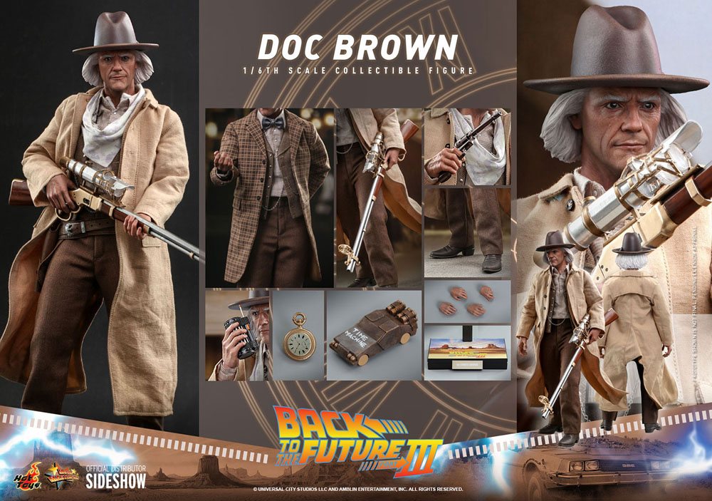 Back To The Future III Movie Masterpiece Action Figure 1/6 Doc Brown 32 cm