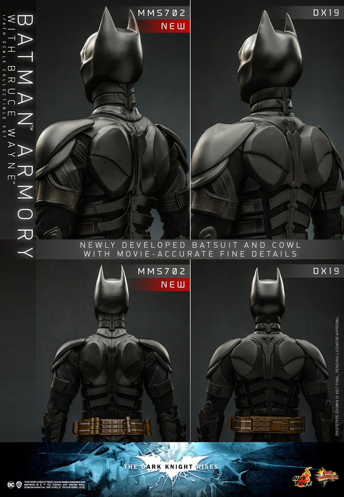 The Dark Knight Rises Movie Masterpiece Action Figures & Diorama 1/6 Batman Armory with Bruce Wayne 30 cm