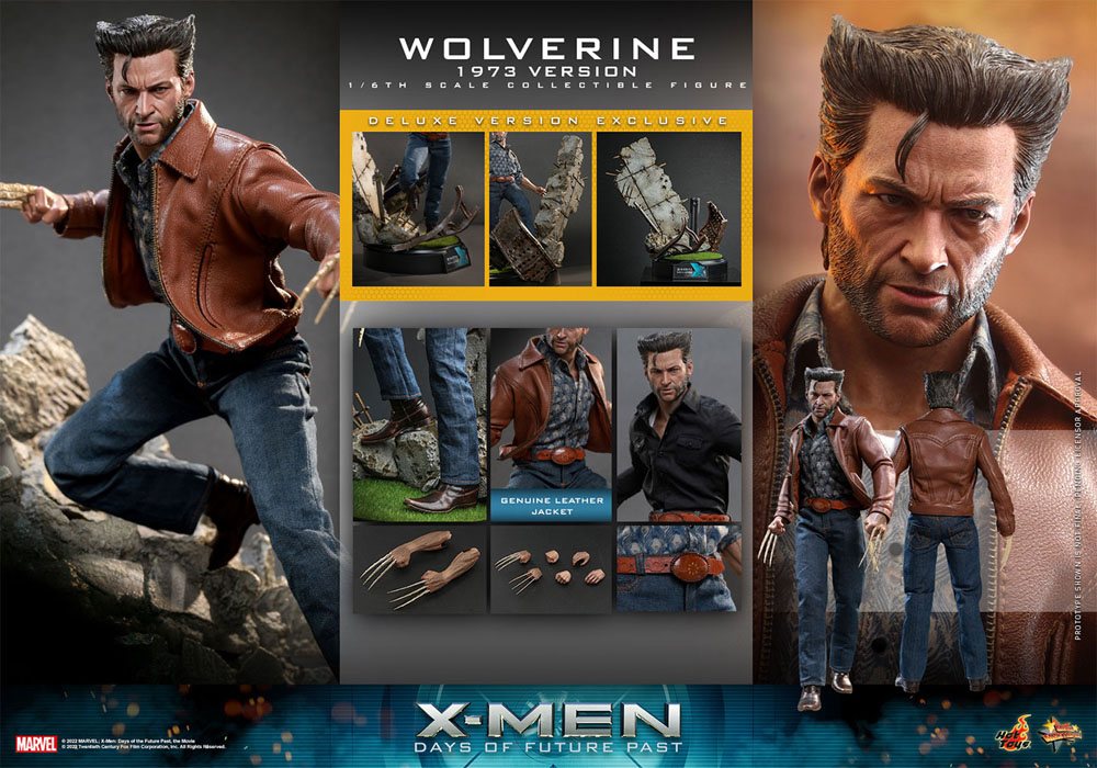 X-Men Days of Future Past Movie Masterpiece Action Figure 1/6 Wolverine (1973 Version) Deluxe Version 30 cm