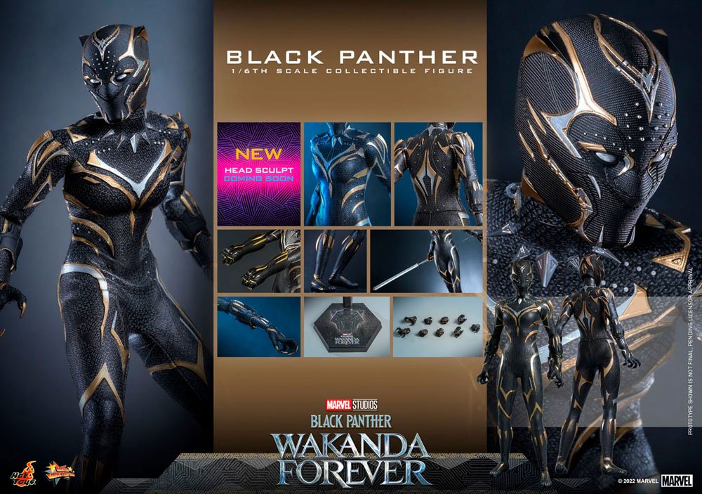 Black Panther: Wakanda Forever Movie Masterpiece Action Figure 1/6 Black Panther 28 cm