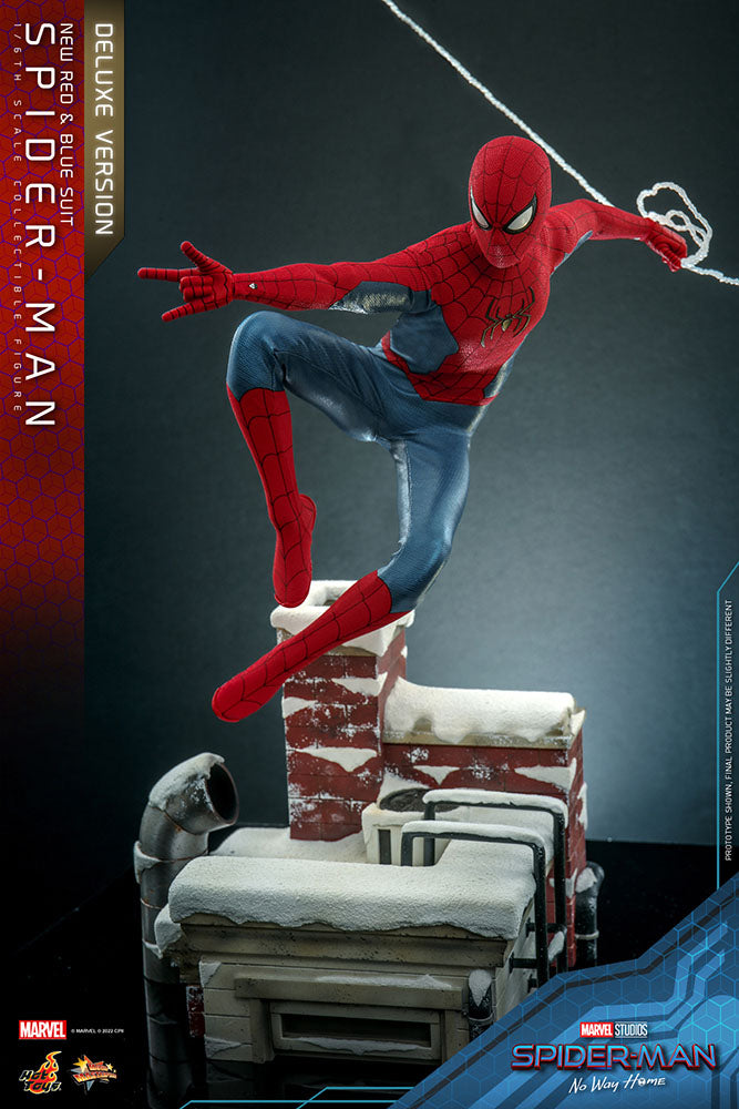 Spider-Man: No Way Home Movie Masterpiece Action Figure 1/6 Spider-Man (New Red and Blue Suit) (Deluxe Version) 28 cm