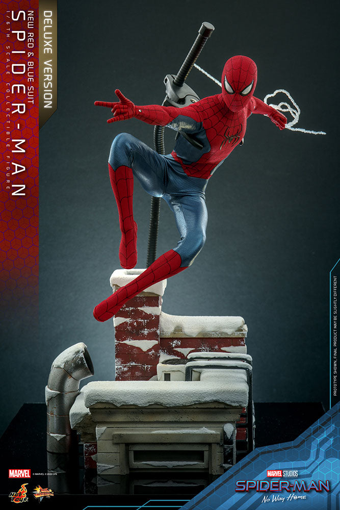 Spider-Man: No Way Home Movie Masterpiece Action Figure 1/6 Spider-Man (New Red and Blue Suit) (Deluxe Version) 28 cm