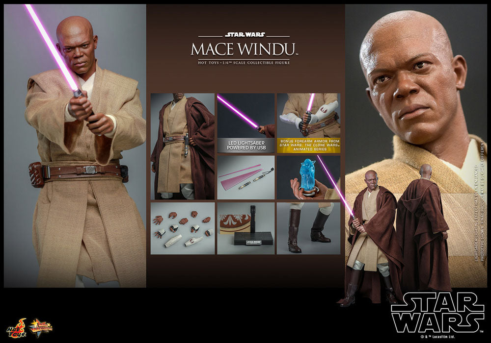 Star Wars: Episode II Action Figure 1/6 Mace Windu 32 cm