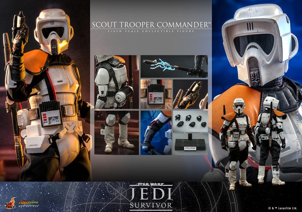 Star Wars: Jedi Survivor Videogame Masterpiece Action Figure 1/6 Scout Trooper Commander 30 cm