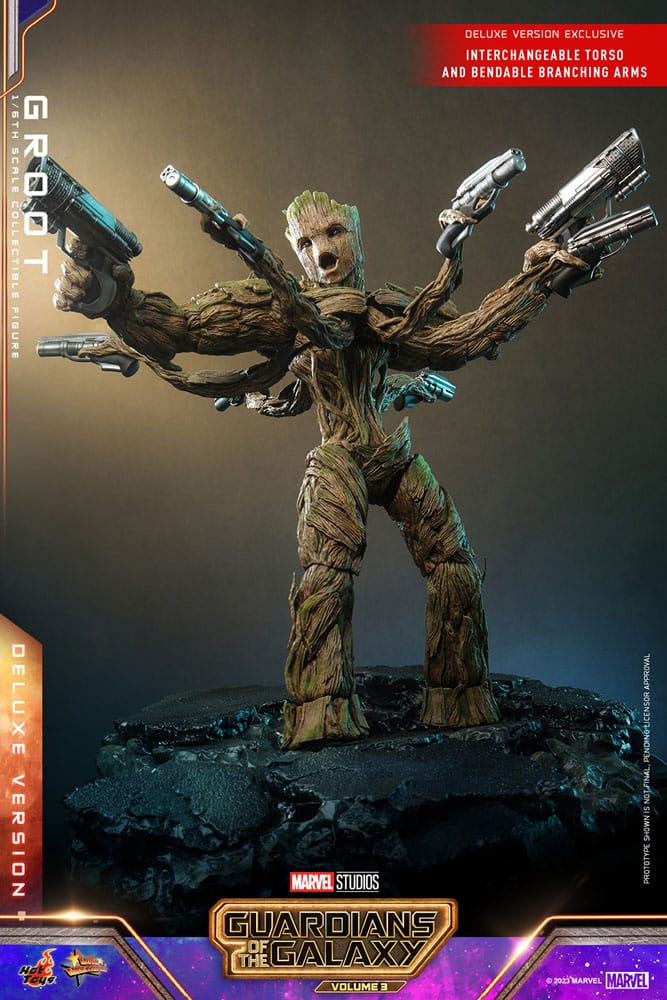 Guardians of the Galaxy Vol. 3 Movie Masterpiece Action Figure 1/6 Groot (Deluxe Version) 32 cm