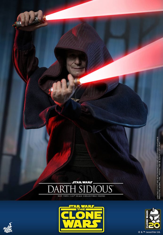 Star Wars: The Clone Wars Action Figure 1/6 Darth Sidious 29 cm - Damaged packaging