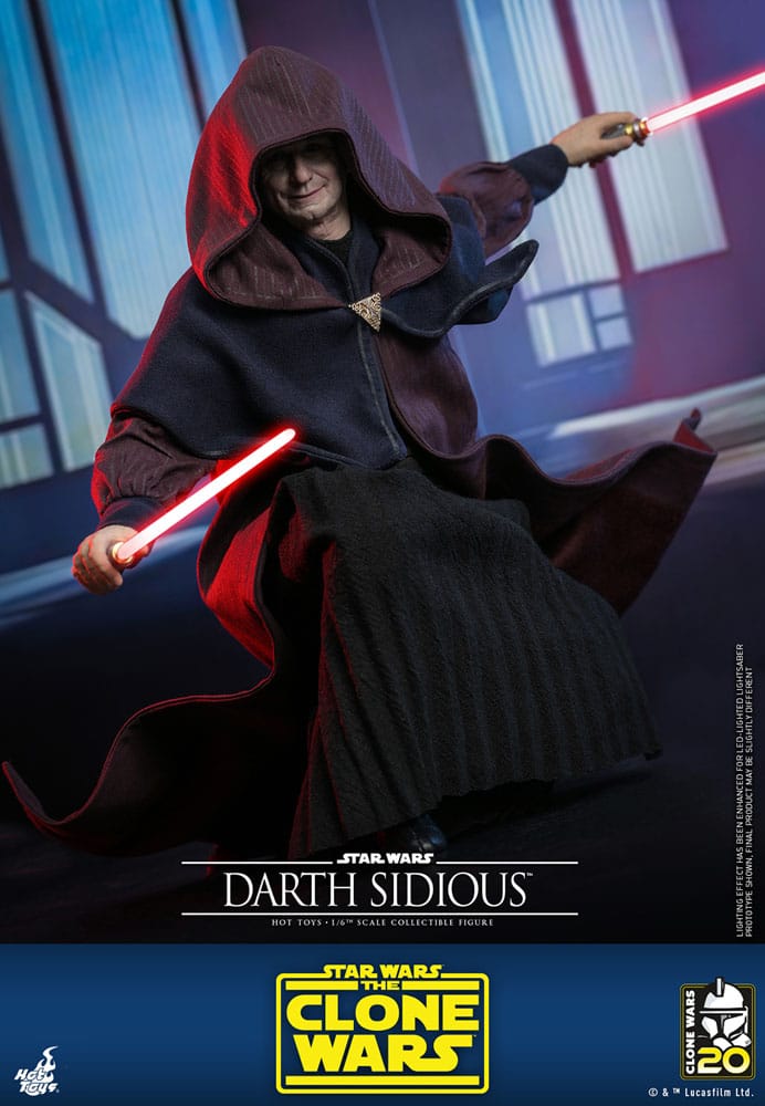 Star Wars: The Clone Wars Action Figure 1/6 Darth Sidious 29 cm - Damaged packaging