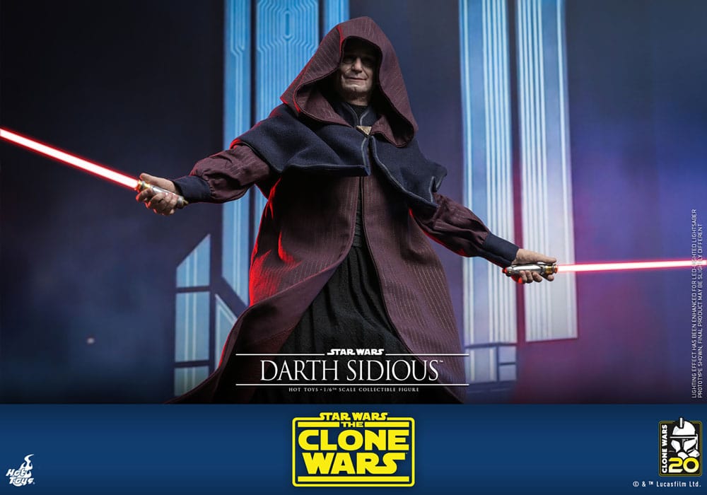 Star Wars: The Clone Wars Action Figure 1/6 Darth Sidious 29 cm - Damaged packaging