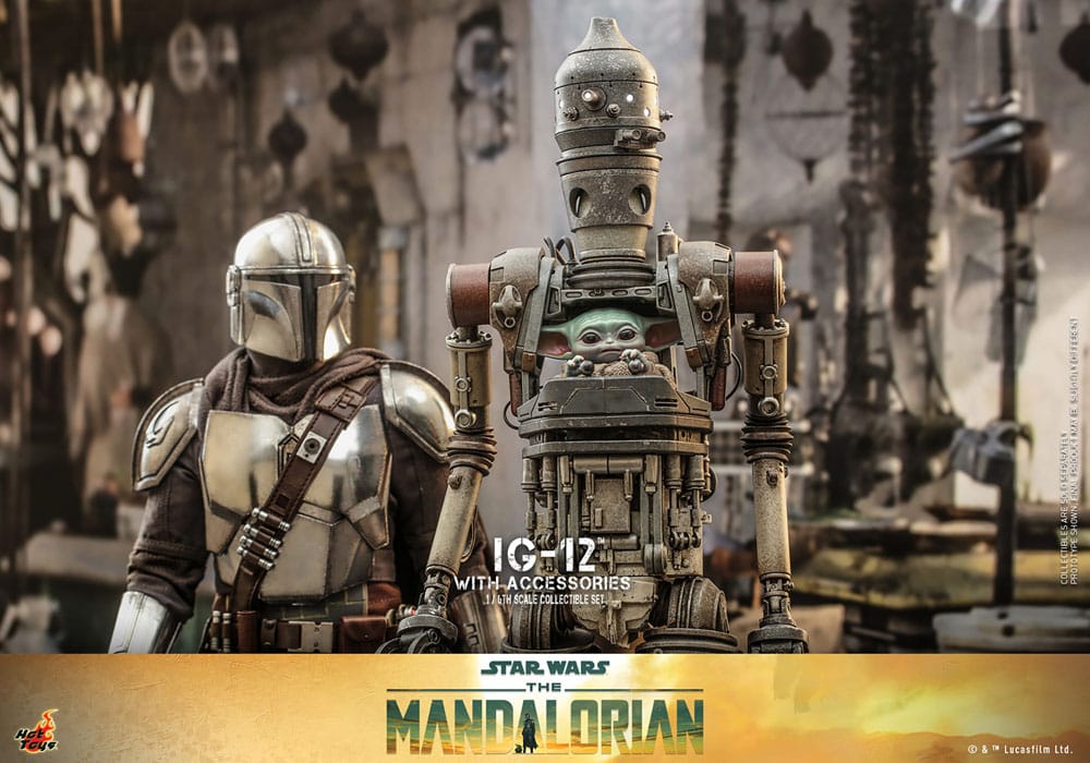 Star Wars: The Mandalorian Action Figure 1/6 IG-12 with accessories 36 cm