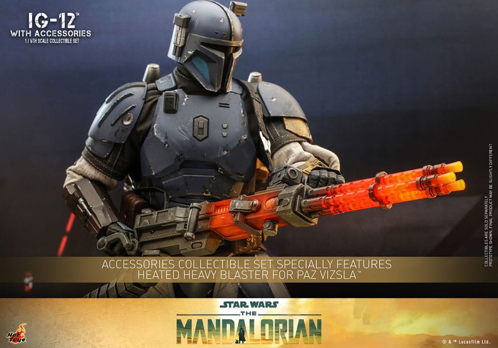 Star Wars: The Mandalorian Action Figure 1/6 IG-12 with accessories 36 cm