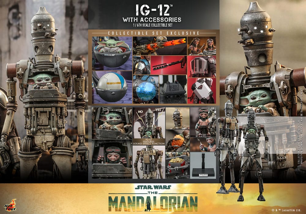 Star Wars: The Mandalorian Action Figure 1/6 IG-12 with accessories 36 cm