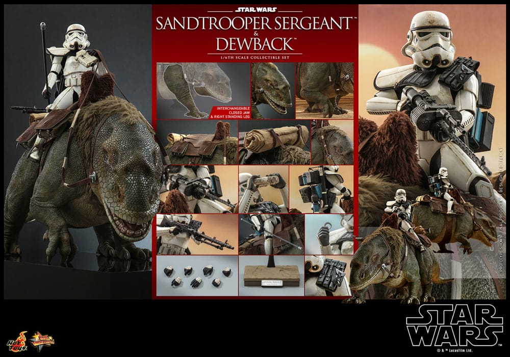 Star Wars Episode IV Action Figure 2-Pack 1/6 Sandtrooper Sergeant & Dewback 30 cm