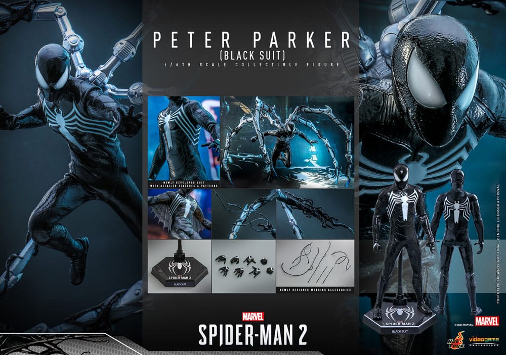 Spider-Man 2 Video Game Masterpiece Action Figure 1/6 Peter Parker (Black Suit) 30 cm