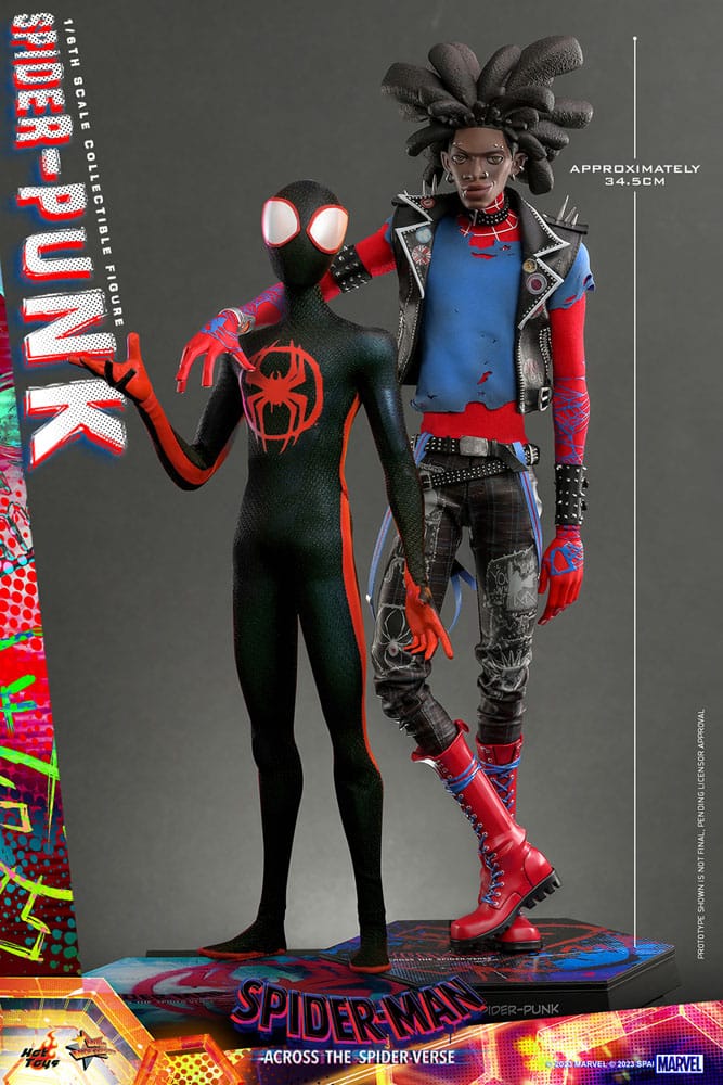 Spider-Man: Across the Spider-Verse Movie Masterpiece Action Figure 1/6 Spider-Punk 32 cm