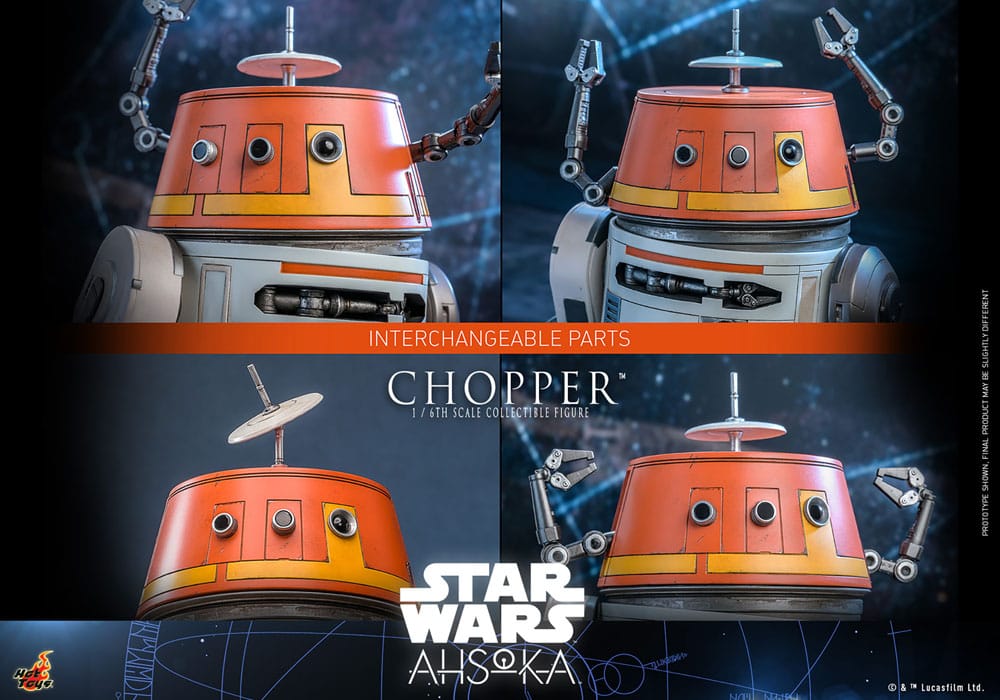 Star Wars: Ahsoka Action Figure 1/6 Chopper 18 cm