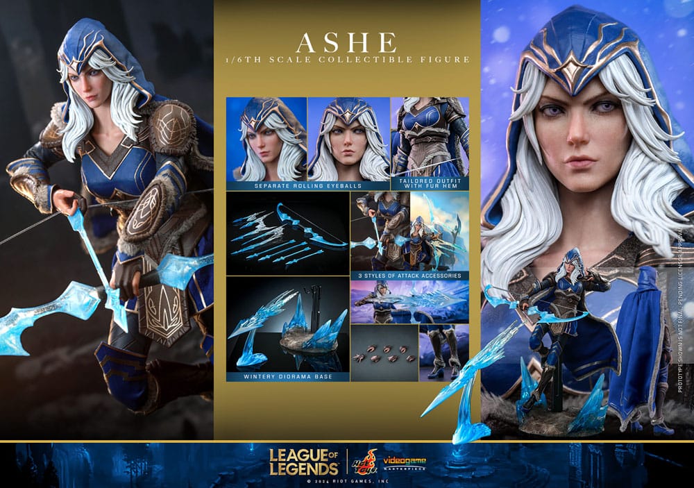 League of Legends Video Game Masterpiece Action Figure 1/6 Ashe 28 cm