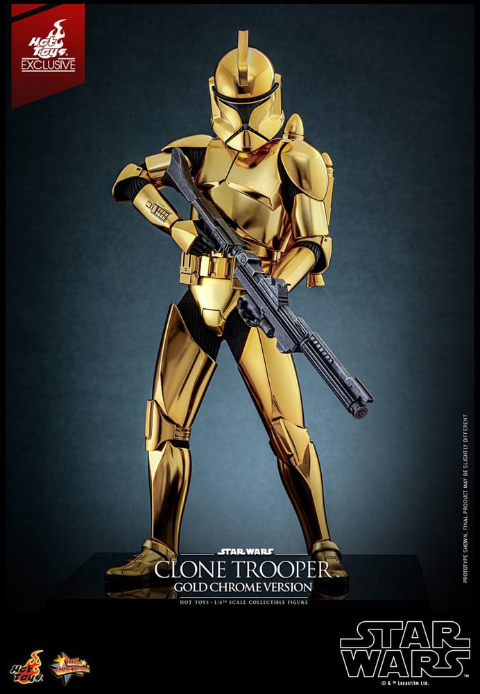 Star Wars Action Figure 1/6 Clone Trooper (Gold Chrome Version) Exclusive 30 cm