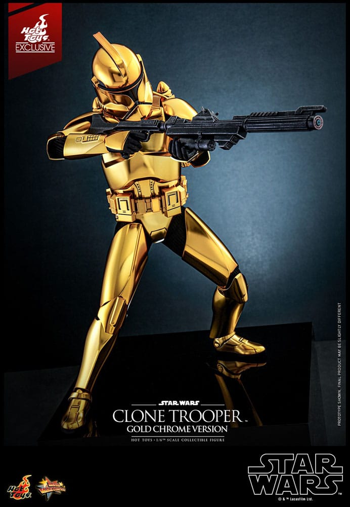 Star Wars Action Figure 1/6 Clone Trooper (Gold Chrome Version) Exclusive 30 cm