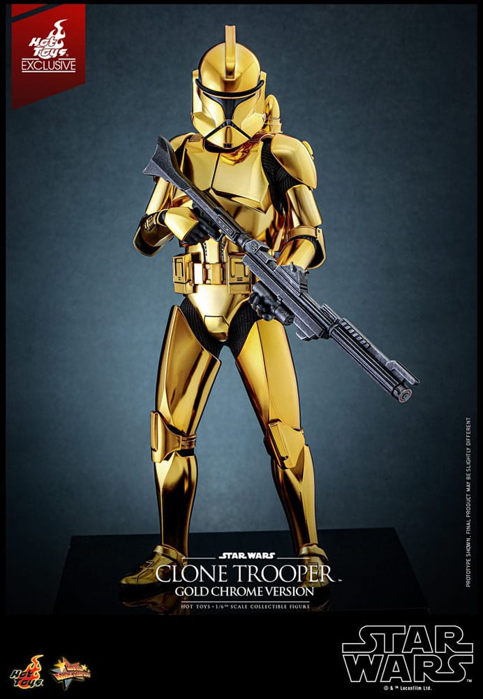 Star Wars Action Figure 1/6 Clone Trooper (Gold Chrome Version) Exclusive 30 cm