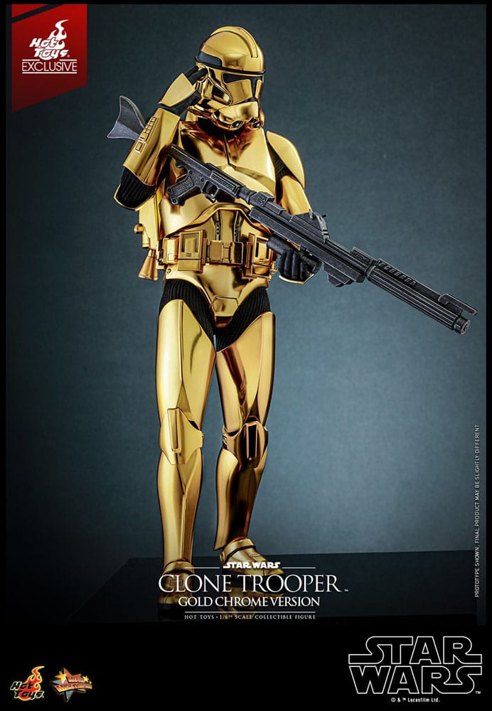 Star Wars Action Figure 1/6 Clone Trooper (Gold Chrome Version) Exclusive 30 cm