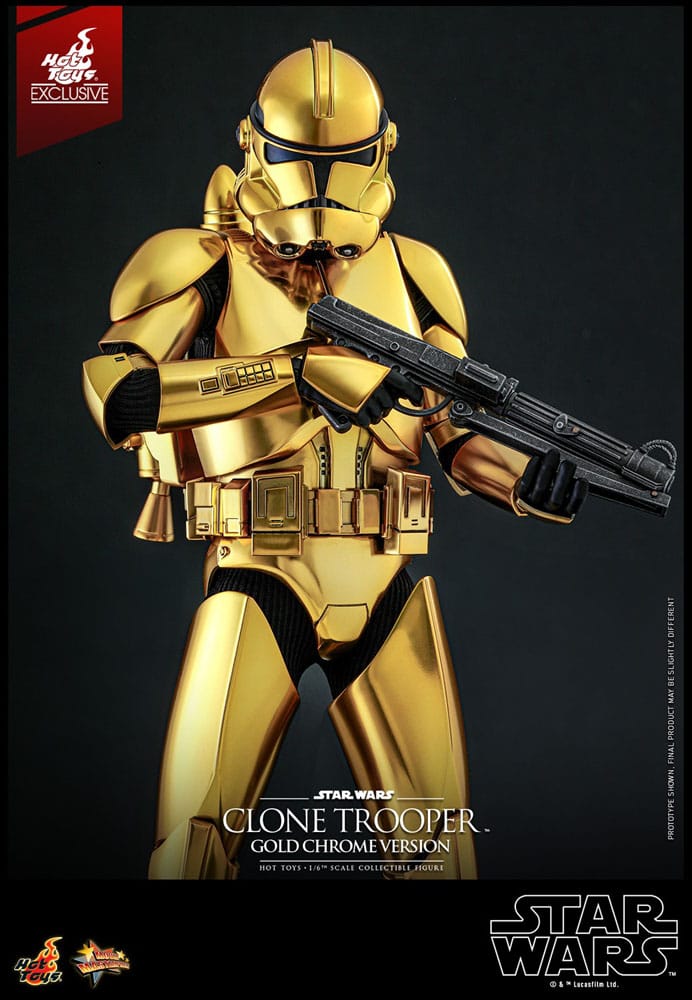 Star Wars Action Figure 1/6 Clone Trooper (Gold Chrome Version) Exclusive 30 cm