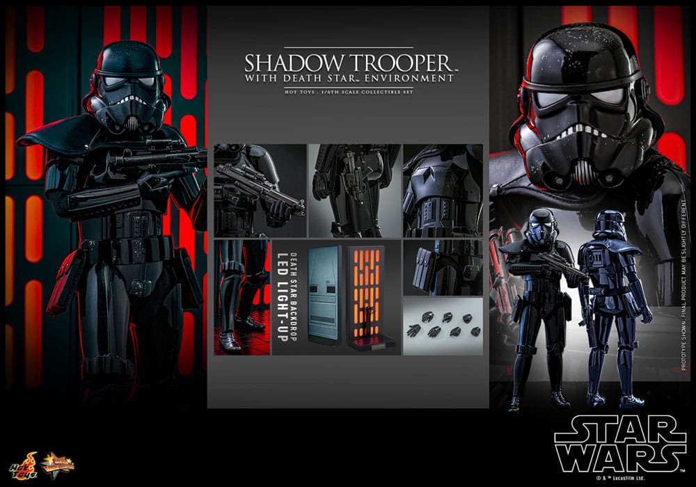 Star Wars Movie Masterpiece Action Figure 1/6 Shadow Trooper with Death Star Environment 30 cm