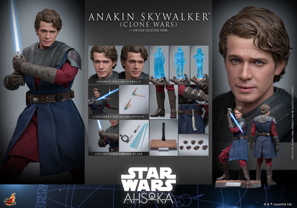 Star Wars: The Clone Wars Action Figure 1/6 Anakin Skywalker 31 cm - Damaged packaging