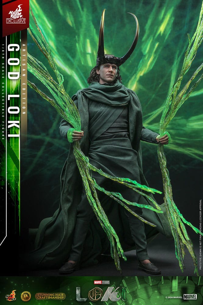 Loki DX Action Figure 1/6 God Loki Artisan Edition Hot Toys Exclusive 31 cm
