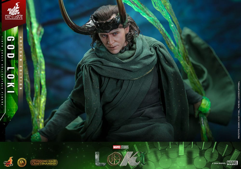 Loki DX Action Figure 1/6 God Loki Artisan Edition Hot Toys Exclusive 31 cm