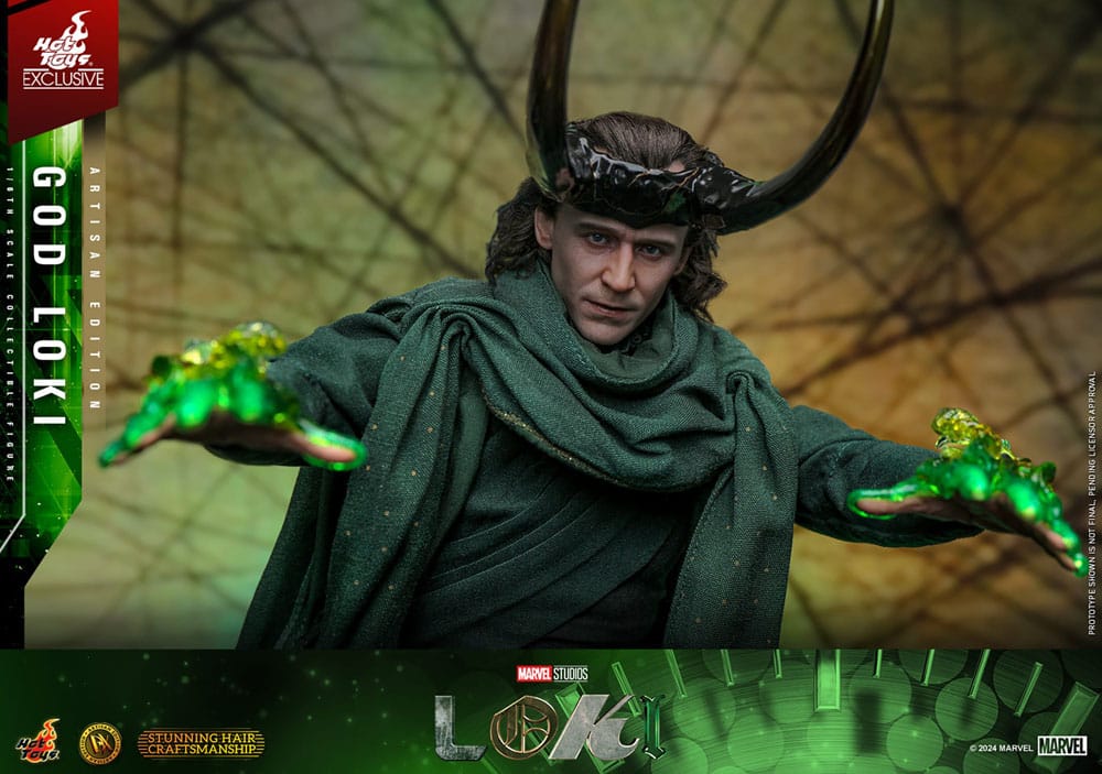 Loki DX Action Figure 1/6 God Loki Artisan Edition Hot Toys Exclusive 31 cm