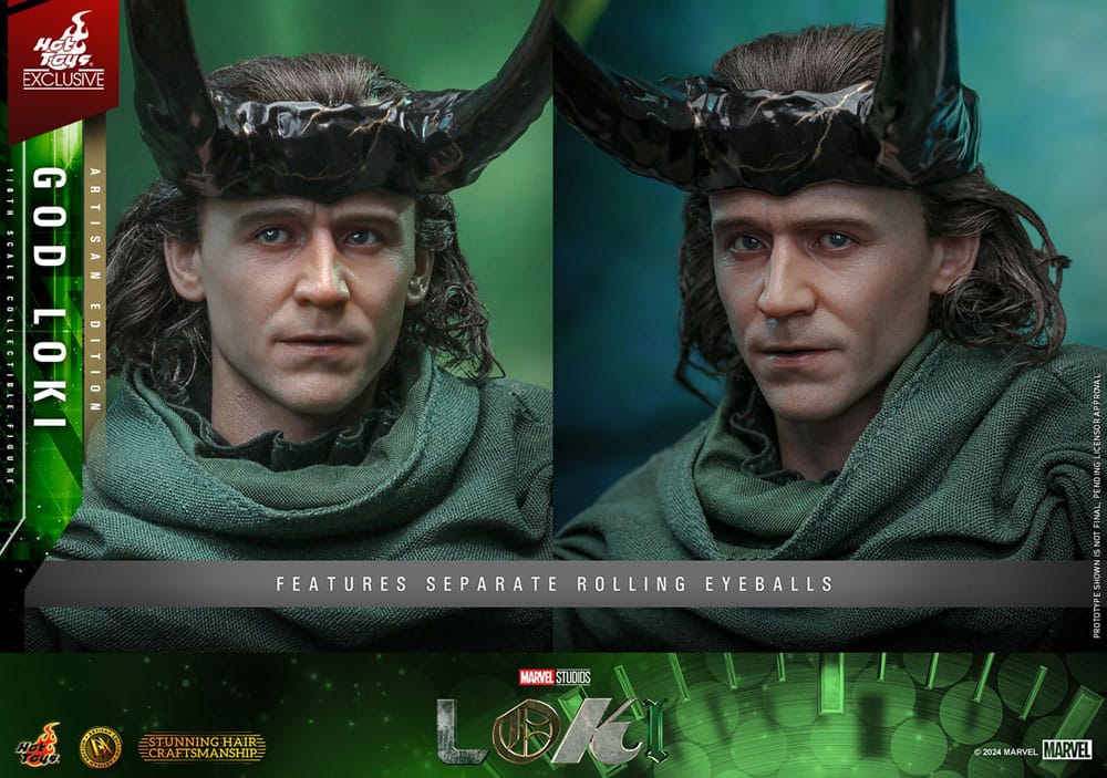 Loki DX Action Figure 1/6 God Loki Artisan Edition Hot Toys Exclusive 31 cm