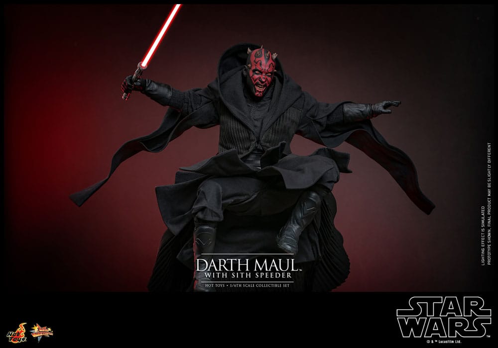 Star Wars Episode I Movie Masterpiece Action Figure 1/6 Darth Maul with Sith Speeder 29 cm