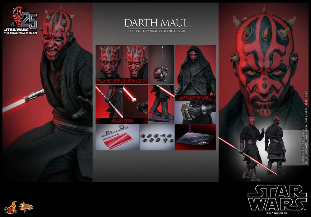 Star Wars Episode I Movie Masterpiece Action Figure 1/6 Darth Maul 29 cm