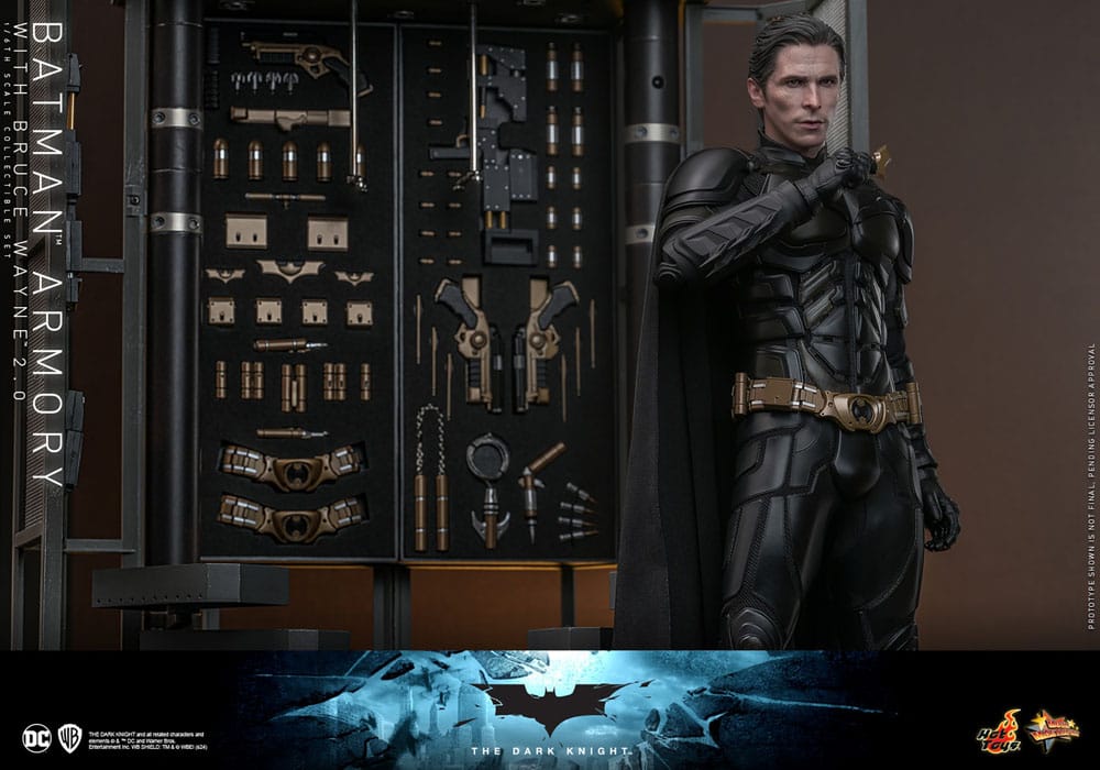 The Dark Knight Movie Masterpiece Action Figures & Diorama 1/6 Batman Armory with Bruce Wayne (2.0) 30 cm