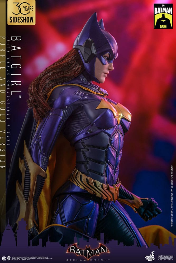 Batman Arkham Knight Videogame Masterpiece Action Figure 1/6 Batgirl (Purple and Gold Version) Exclusive 30 cm