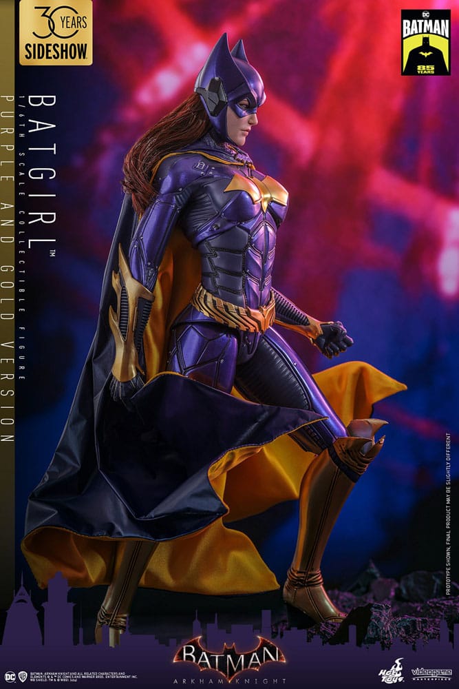 Batman Arkham Knight Videogame Masterpiece Action Figure 1/6 Batgirl (Purple and Gold Version) Exclusive 30 cm