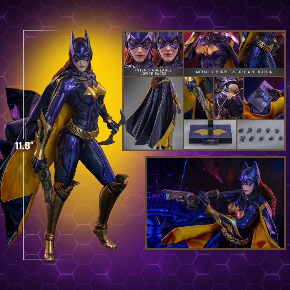 Batman Arkham Knight Videogame Masterpiece Action Figure 1/6 Batgirl (Purple and Gold Version) Exclusive 30 cm