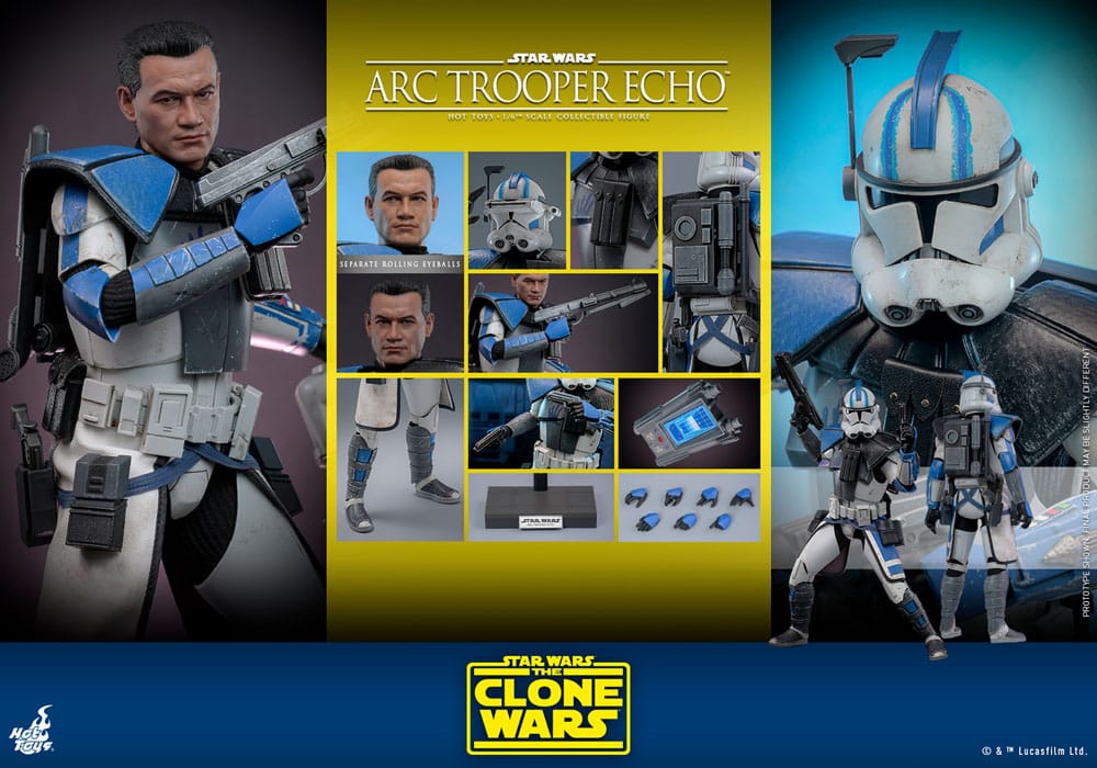 Star Wars: The Clone Wars Action Figure 1/6 Arc Trooper Echo 30 cm