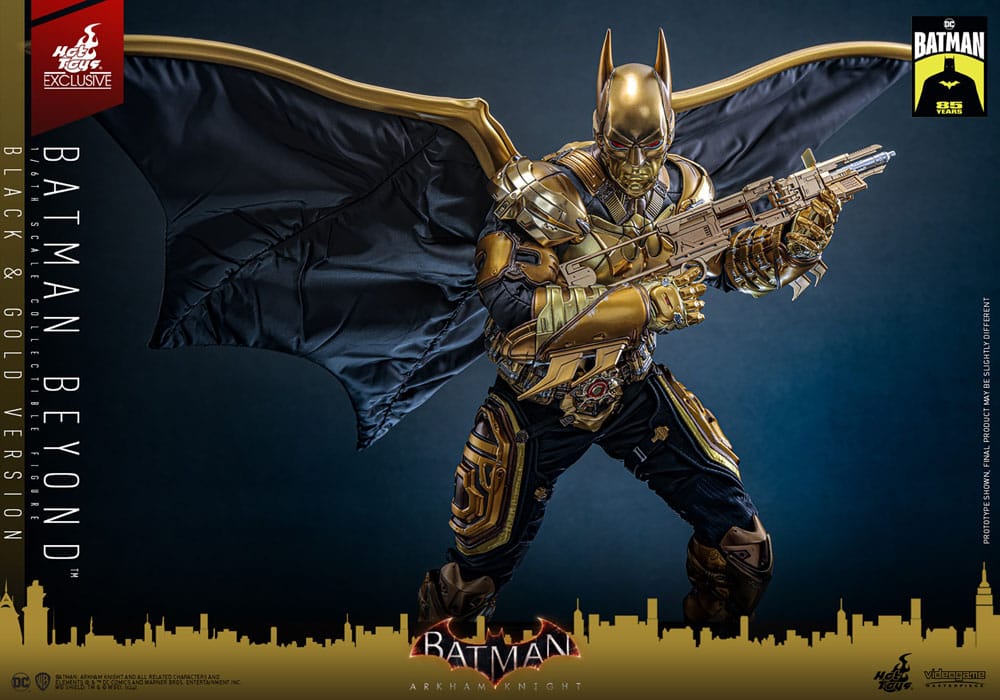 Batman: Arkham Knight Videogame Masterpiece Action Figure 1/6 Batman Beyond (Black &amp; Gold Version) 32 cm