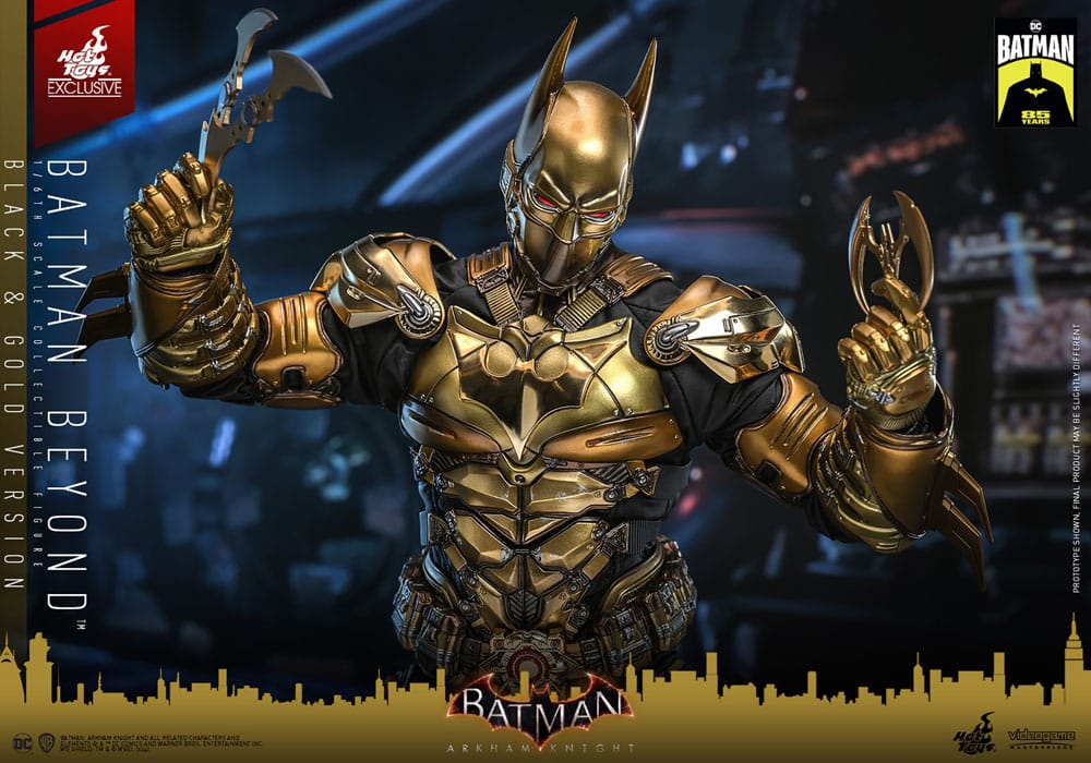 Batman: Arkham Knight Videogame Masterpiece Action Figure 1/6 Batman Beyond (Black &amp; Gold Version) 32 cm