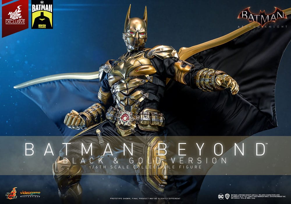 Batman: Arkham Knight Videogame Masterpiece Action Figure 1/6 Batman Beyond (Black &amp; Gold Version) 32 cm