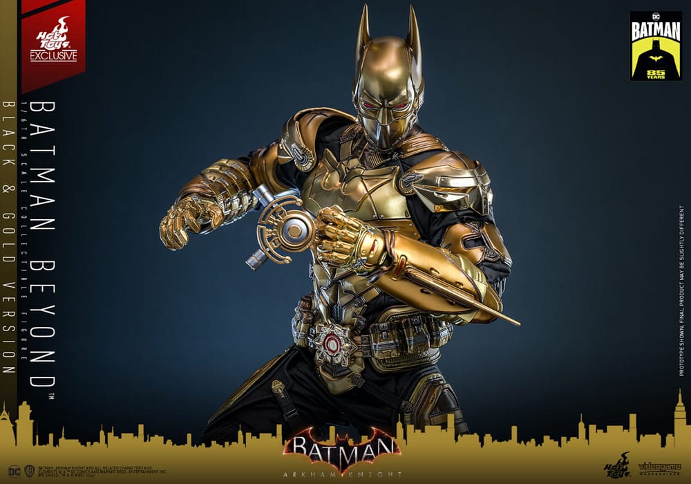 Batman: Arkham Knight Videogame Masterpiece Action Figure 1/6 Batman Beyond (Black &amp; Gold Version) 32 cm